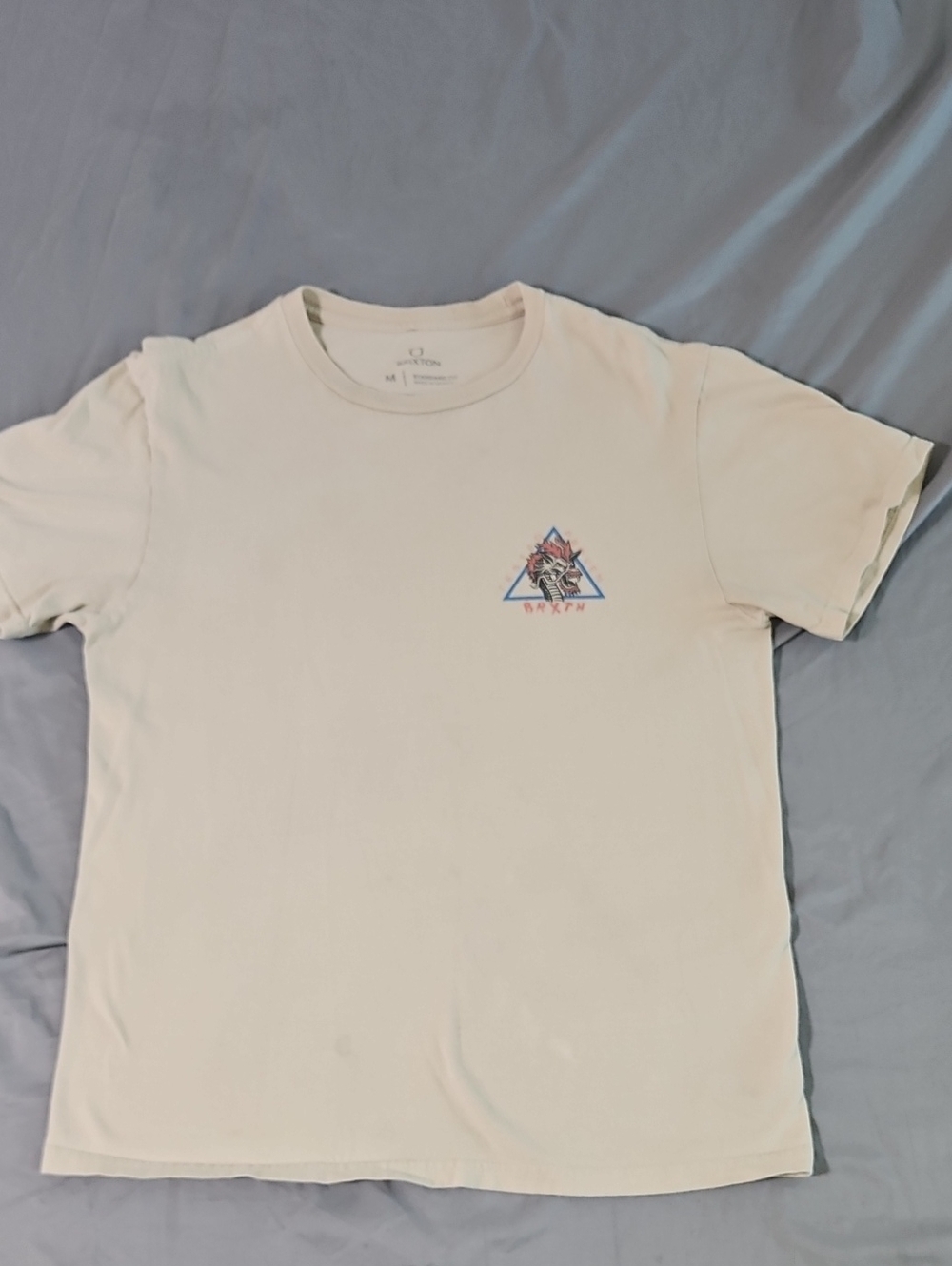 Brixton Cream Short-Sleeve Graphic Crewneck Tee